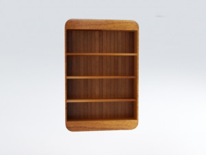 bookshelf 3D-Modell