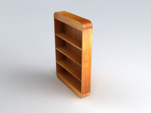 bookshelf 3D-Modell