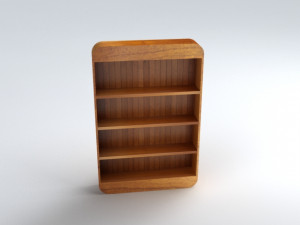 bookshelf 3D-Modell