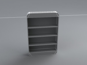 bookshelf 3D-Modell