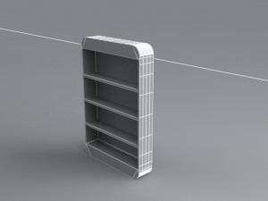 bookshelf 3D-Modell
