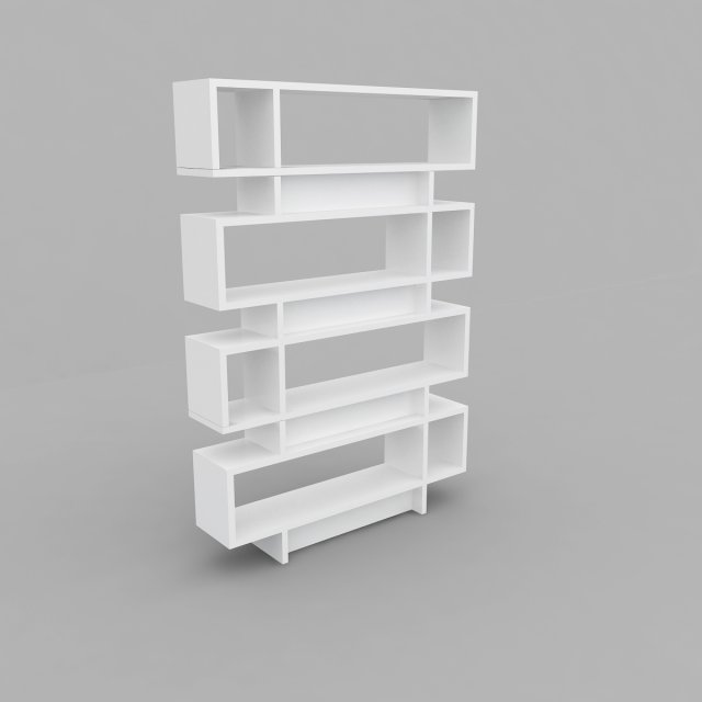 bookshelf 3D Model .c4d .max .obj .3ds .fbx .stl .blend 