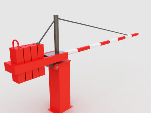 boom gate 3D Model