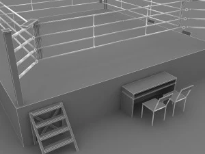 ring de boxe Modèle 3D