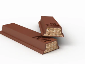 壊れたキットカット 3Dモデル