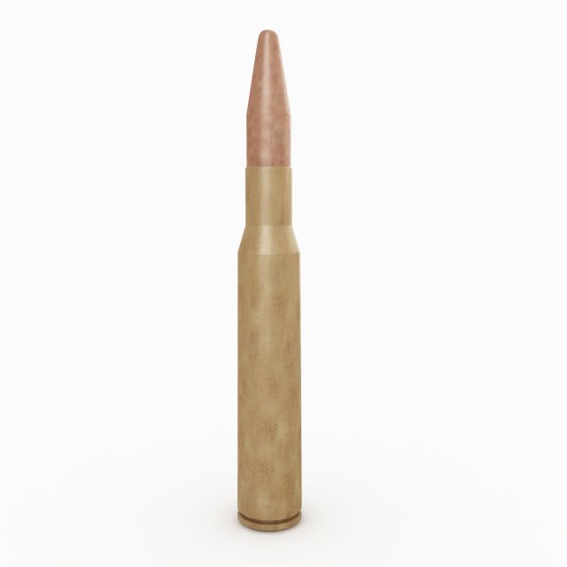 cartrige m50 bmg 3D Model .c4d .max .obj .3ds .fbx .stl .blend 