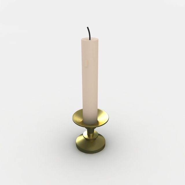candle 3D 模型 .c4d .max .obj .3ds .fbx .stl .blend 