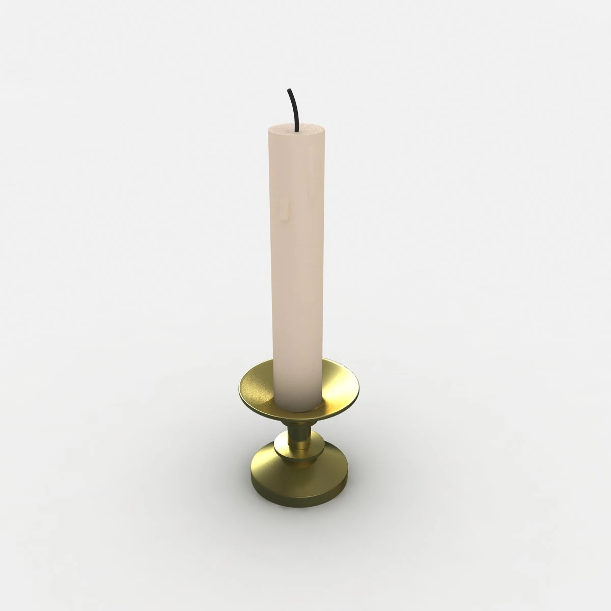 candle 3D Model .c4d .max .obj .3ds .fbx .stl .blend 