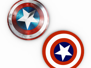 captain america shield 3D Model