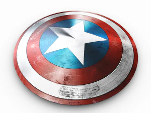 captain america shield 3D Model