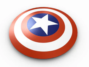 captain america shield 3D Model