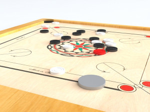 carrom board 3D Model