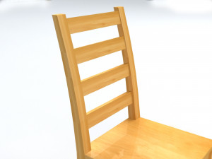 wooden chair Model 3D