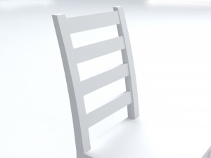 wooden chair Model 3D