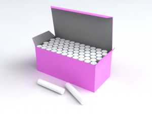 chalk box Modello 3D