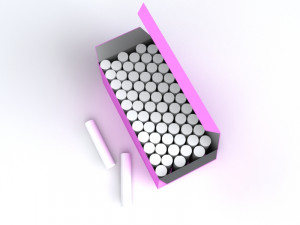 chalk box Modello 3D