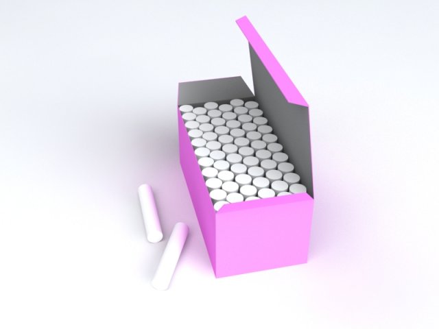 Chalk Box - 3D Model by firdz3d