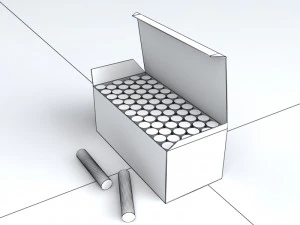 chalk box 3D Model