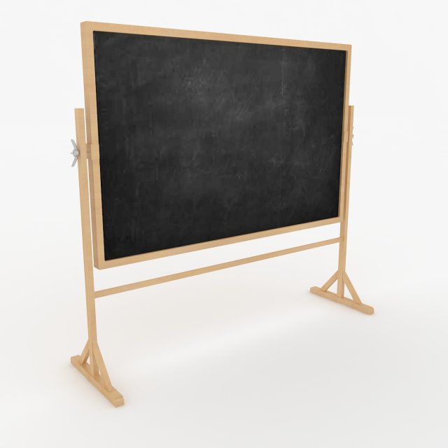 chalkboard Model 3D .c4d .max .obj .3ds .fbx .stl .blend 