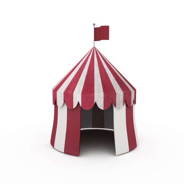circus tent 3D in 3DExport