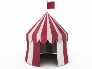 circus tent 3D मॉडल