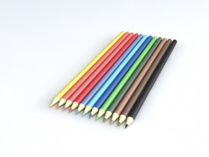colour pencil 3D Model