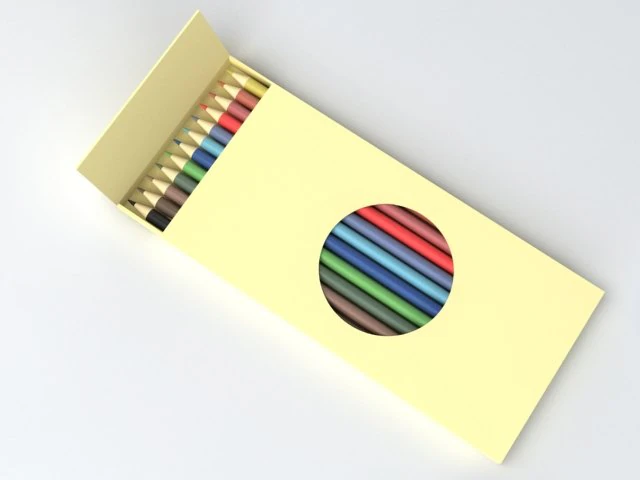 colour pencil 3D Model .c4d .max .obj .3ds .fbx .stl .blend 