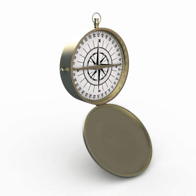 compass 3Dモデル .c4d .max .obj .3ds .fbx .stl .blend 