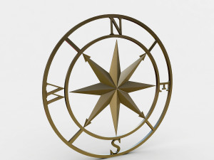 compass rose 3D Model