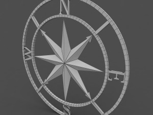 compass rose Model 3D