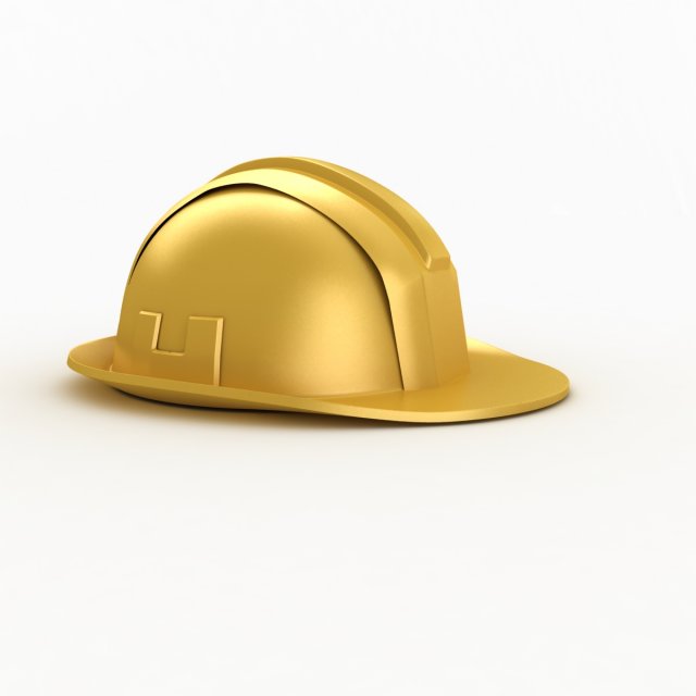 construction helmet 3D Model .c4d .max .obj .3ds .fbx .stl .blend 