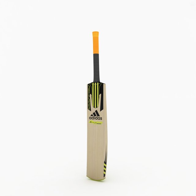 cricket bat 3D Model .c4d .max .obj .3ds .fbx .stl .blend 