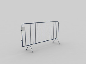 crowd barrier Modello 3D