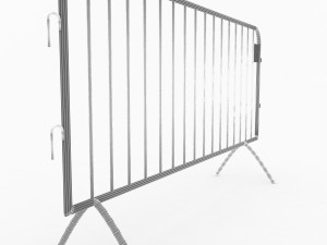 crowd barrier Modello 3D