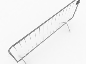 crowd barrier Modello 3D