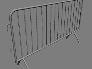 crowd barrier Modello 3D