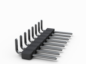 curved male header 3D-Modell
