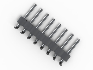 curved male header 3D-Modell