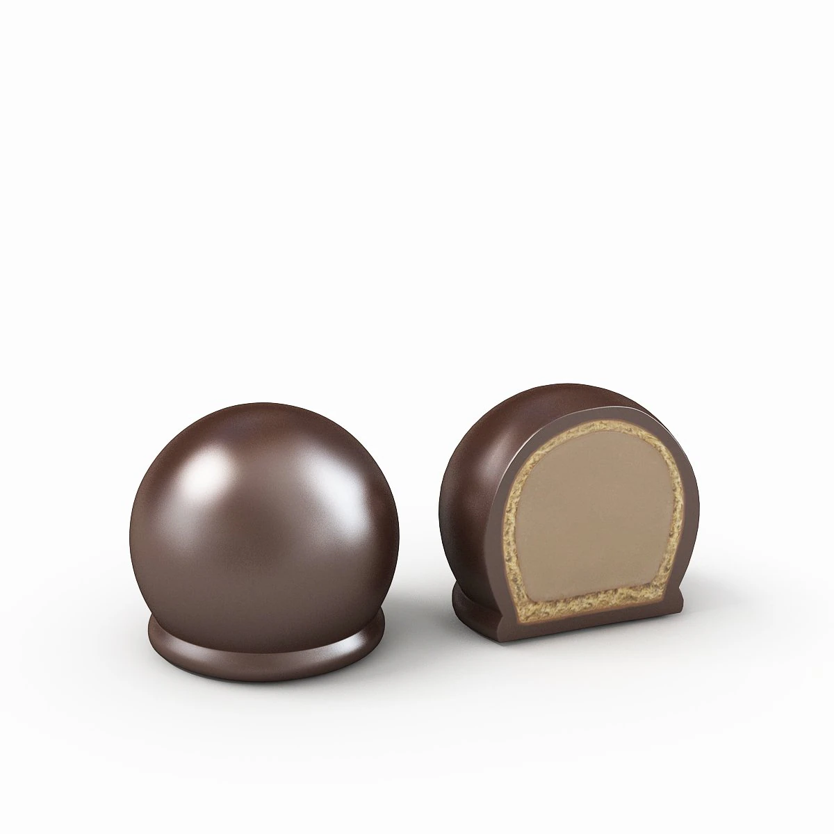 黑巧克力 3D 模型 .c4d .max .obj .3ds .fbx .stl .blend 