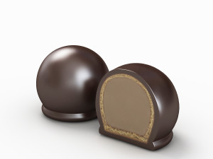 dark bon chocolate Modelo 3D