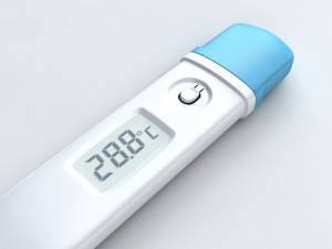 digital thermometer 3D Model