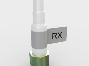dji clover leaf radio antenna Modelo 3D