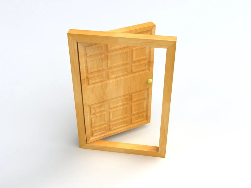 door 3D Model .c4d .max .obj .3ds .fbx .stl .blend 