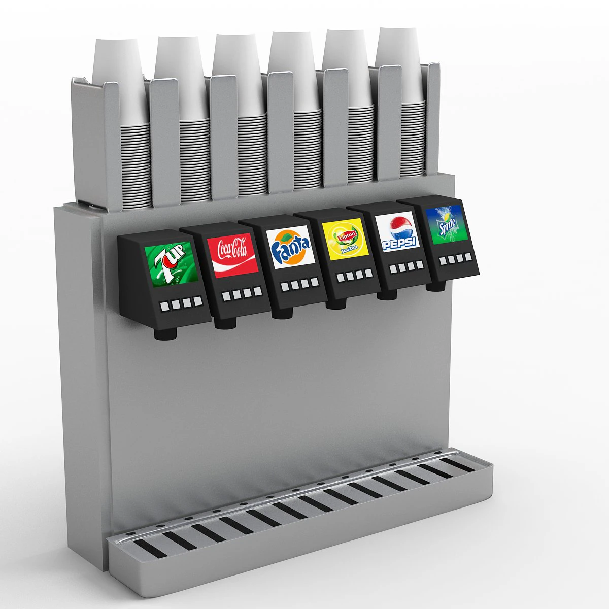 drinks dispenser 3D Model .c4d .max .obj .3ds .fbx .stl .blend