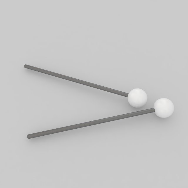drum mallet 2 Modelo 3D .c4d .max .obj .3ds .fbx .stl .blend 
