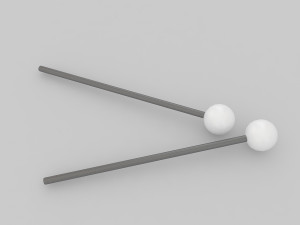 drum mallet 2 3D Model