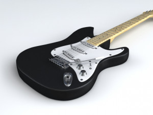 electric guitar 3D 模型