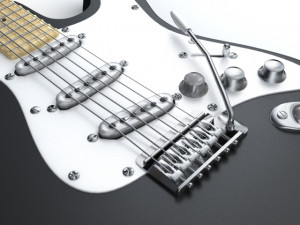 electric guitar 3D 模型