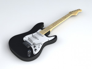 electric guitar 3D 模型