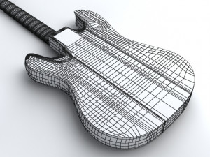 electric guitar 3D 模型